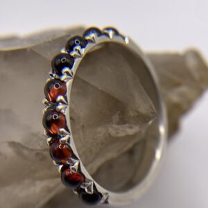 French set garnet cabs